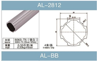 6063 tratamiento superficial blanco de plata de la oxidación del grueso 1.2m m del tubo de la aleación de aluminio T5