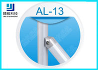 Sola cara instalaciones de tuberías de aluminio del conector interno de 45 grados que anodizan la plata AL-13