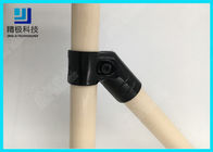 Junta de tubo flexible del conector anguloso del tubo de 45 grados para el estante de tubo de Diy HJ-9