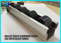 Transportador de aluminio de la gravedad del rodillo del carril del flujo de la pista del rodillo con los rodillos 40A del PE