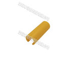 PVC de acrílico del tablero del cristal de la ranura para tarjeta del vidrio de tubo de la aleación de aluminio de P-2000-C en amarillo