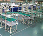 Banco de trabajo inoxidable de la tubería de acero del aluminio PE modificado para requisitos particulares para la cadena de producción/el taller