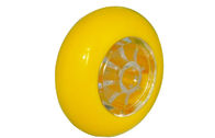 El echador transparente/rojo/del amarillo del reemplazo rueda con el freno plástico