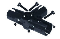 Desgaste-resistencia negra de cuatro terminales de las juntas/de los conectores de tubo del metal