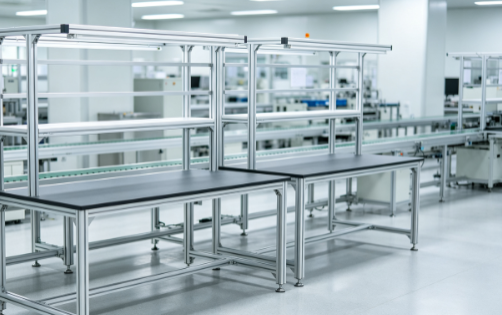 DC-SCM ESD Anti-static Workstation with Aluminum Extrusion Profile Frame and L-shaped Corner Bracket