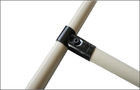 Heavy Duty Metal Pipe Connectors and Joints with Smooth Polished Surfaces and Electrophoresis Treatment for Industrial Pipe Rack Systems