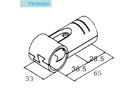 Heavy Duty Metal Pipe Connectors and Joints with Smooth Polished Surfaces and Electrophoresis Treatment for Industrial Pipe Rack Systems