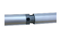 Superficie lisa de la tubería de los conectores del conector de aluminio de aluminio gris oscuro del tubo