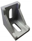 Pulir con chorro de arena el soporte de aluminio de plata del conector D del perfil del soporte de aluminio de la esquina