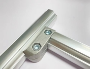 Conector de tubo de aluminio plateado compatible con junta de codo flexible fija ADC12