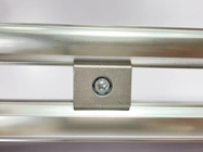 Conector de tubo de aluminio pulido con chorro de arena Conector de codo flexible de tubo delgado