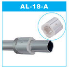 La tubería de aluminio de la superficie de la oxidación de Andoic articula los conectores externos de AL-18-A que anodizan la plata