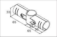 Cruce el níquel de 4 de la manera del metal conectores del tubo/las instalaciones de tuberías plateadas cromo para el taller