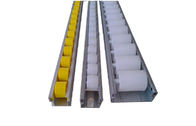 Rodillos de aluminio industriales amarillos/del negro del transportador con anchura del rodillo de 85m m