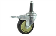 El echador del eslabón giratorio del reemplazo del PVC/de la PU/de los PP rueda para la carretilla del estante de tubo