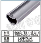 Tubo industrial del perfil del marco de la T-ranura de la aleación de aluminio de China 28m m