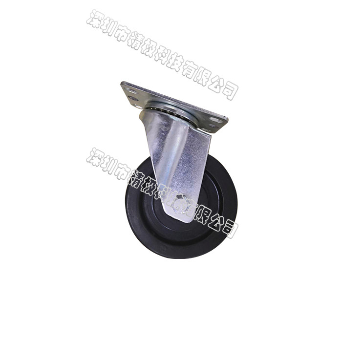 ESD 3 Inch Rubber Swivel Wheels Flat No Brake Anti Static 75x32mm