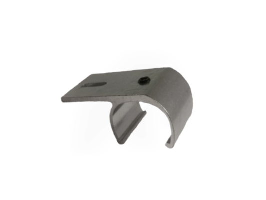 Fijaciones de inclinación móvil de aluminio de plata anodizante AL-28 utilizadas para conectar dos tuberías de aluminio