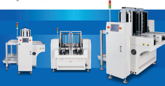 calidad Máquina de transporte de PCB de la serie SMT/descargador de cargadores de revistas dobles Dimensión límite 1475x1475x1220mm PCB Altura 900±20mm fábrica