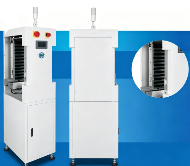 Transportador de PCB SMT equipado con control PLC e interfaz HMI de color que permite una operación y comunicación fáciles dentro de las líneas de ensamblaje de PCB