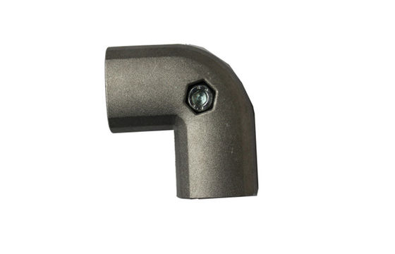 Conector de codo de fundición por fundición de tubería de aluminio de 90 grados para sistemas de bastidores de tubos