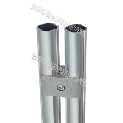 Pulir con chorro de arena el conector externo común de aluminio de la placa de la tenencia del paralelo de tubo